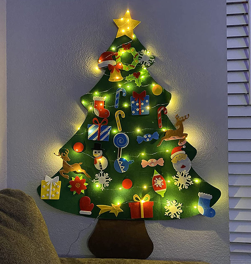 Felt Christmas Tree ( With LED Lights)